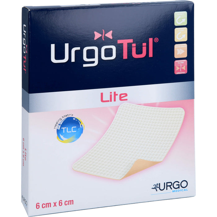 UrgoTül Lite 6 cm x 6 cm Verband, 5 pc Paquet