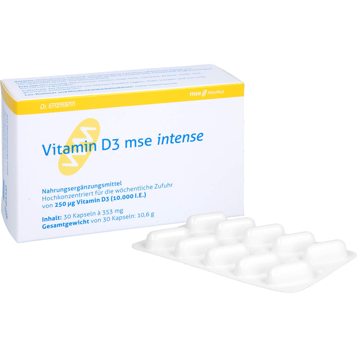 Vitamin D3 mse Intense Kapseln, 30 pc Capsules