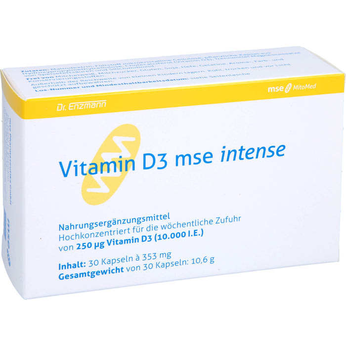 Vitamin D3 mse Intense Kapseln, 30 St. Kapseln