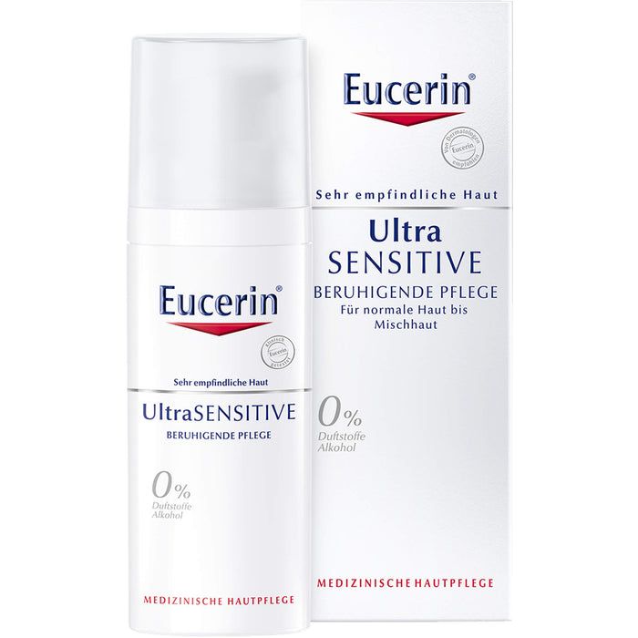 Eucerin Ultra Sensitive beruhigende Pflege für trockene Haut, 50 ml Creme