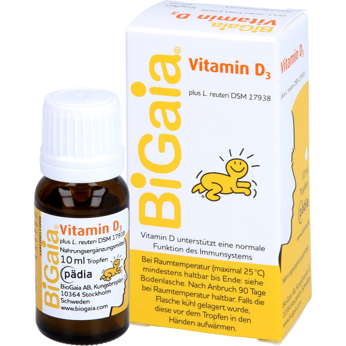 BiGaia plus Vitamin D3 Tropfen, 10 ml Lösung