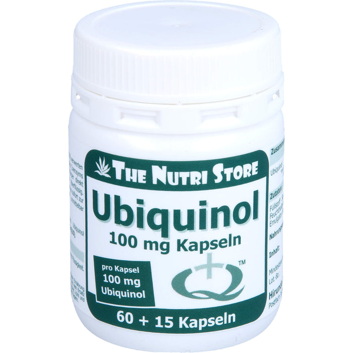 THE NUTRI STORE Ubiquinol 100 mg Kapseln, 60 pcs. Capsules