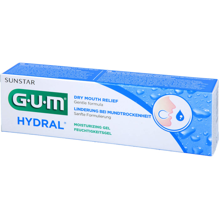 GUM HYDRAL Feuchtigkeitsgel Linderung bei Mundtrockenheit, 50 ml Dentifrice