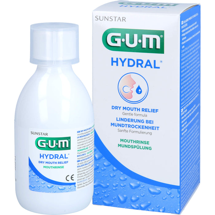 GUM HYDRAL Mundspülung, 300 ml Solution