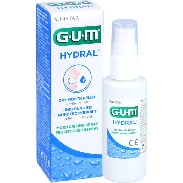 GUM HYDRAL bei Mundtrockenheit Feuchtigkeitsspray, 50 ml Lösung