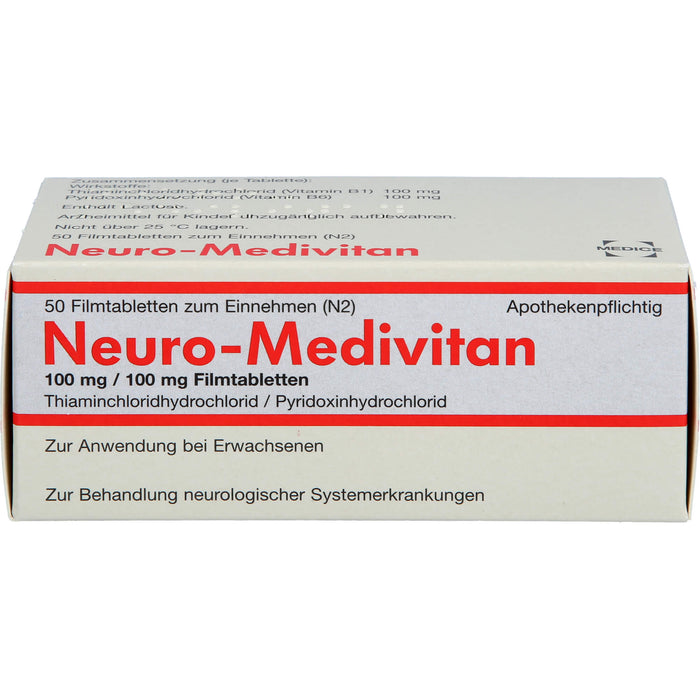 Neuro-Medivitan, 100 mg/100 mg, Filmtabletten, 50 St FTA