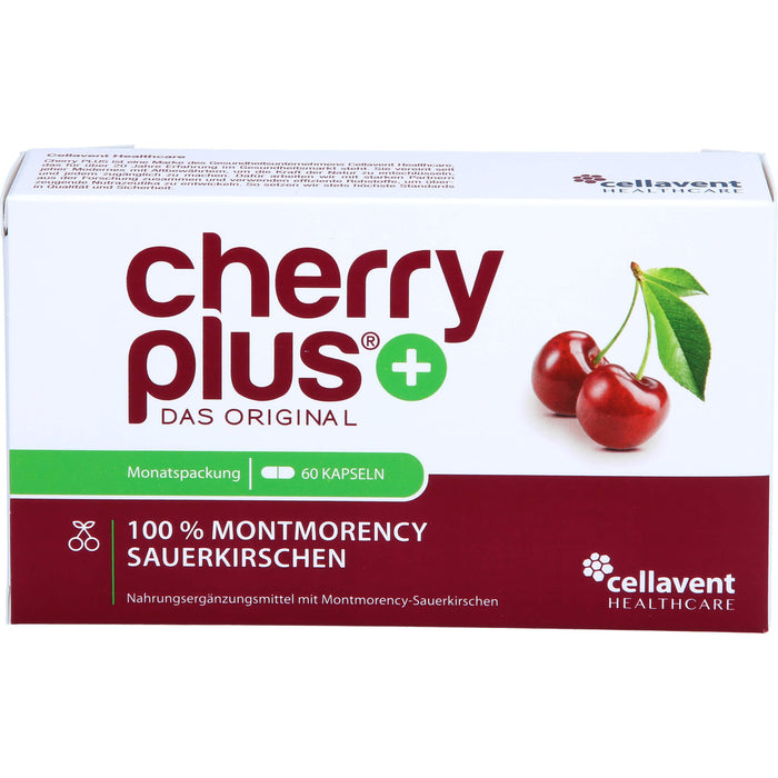 cherry plus 100 % Montmorency Sauerkirschen Kapseln, 60 pcs. Capsules