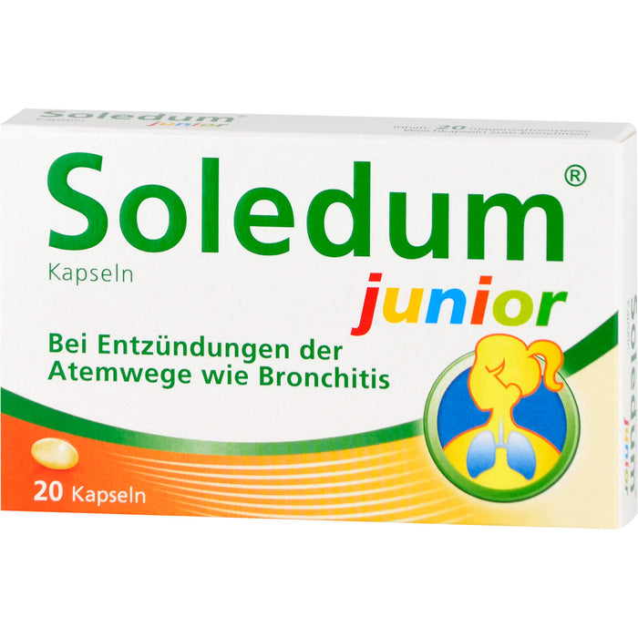 Soledum Kapseln Junior bei Erkrankungen der Atemwege, 20 pc Capsules