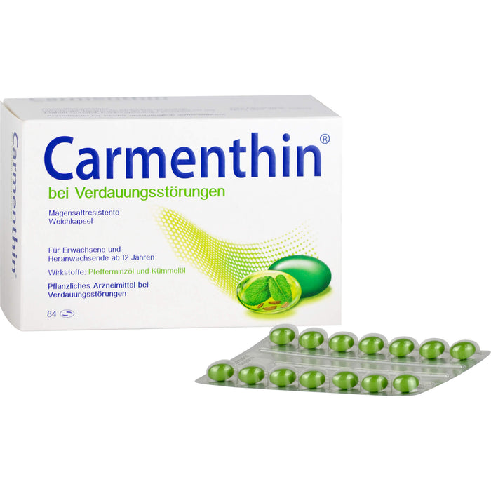 Carmenthin Weichkapseln bei Verdauungsstörungen, 84 pcs. Capsules