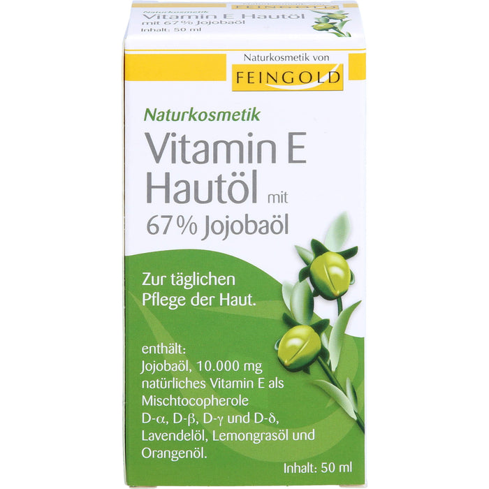 Vitamin E Hautöl mit 67% Jojobaöl, 50 ml OEL