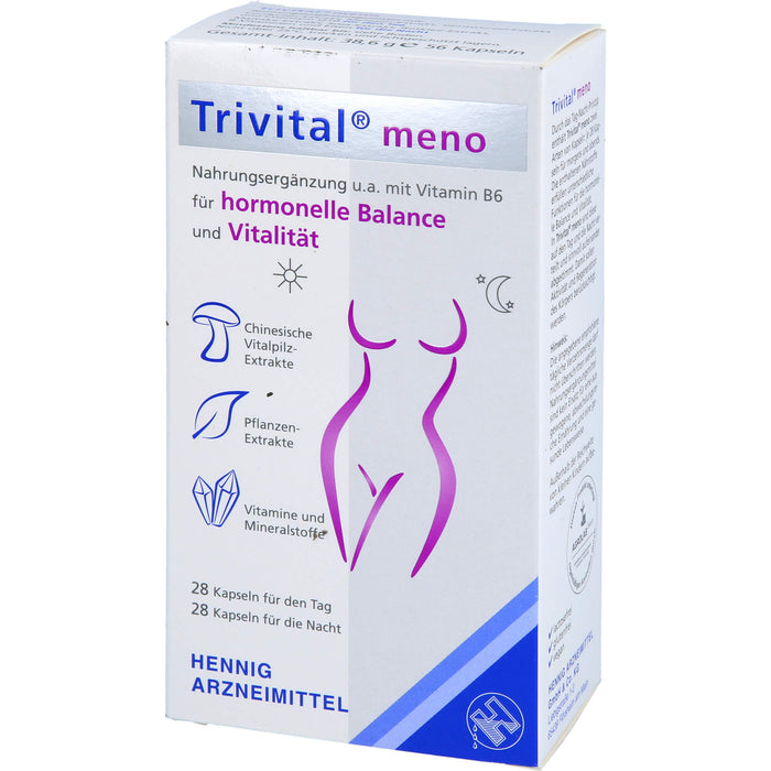 Trivital meno Kapseln für hormonelle Balance und Vitalität, 56 pc Capsules