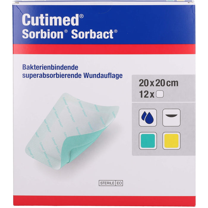 Cutimed Sorbion Sorbact 20x20cm, 12 St KOM