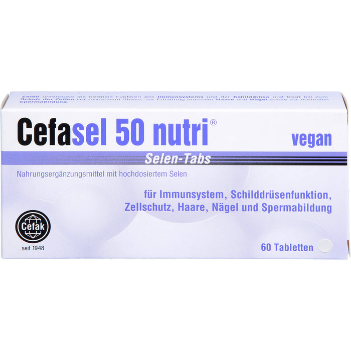 Cefasel 50 nutri Selen-TABS, 60 St TAB