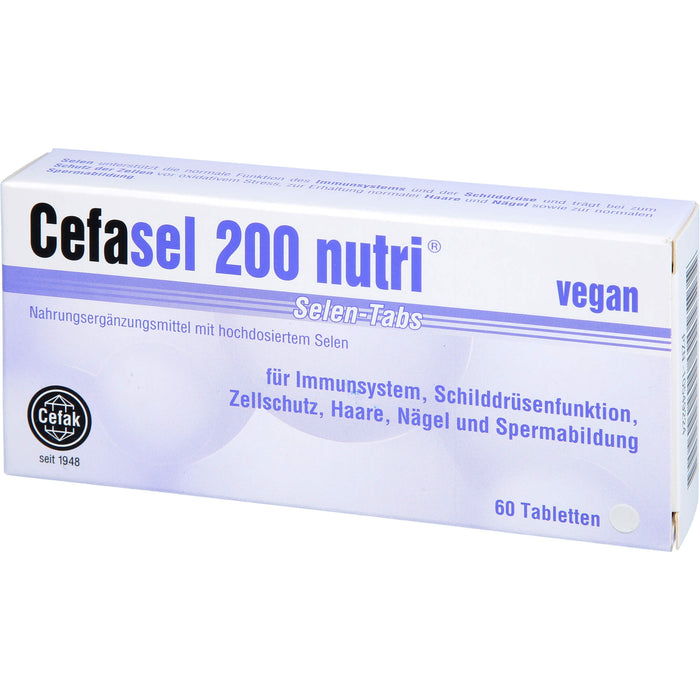 Cefasel 200 nutri Selen-Tabs Tabletten, 60 pc Tablettes