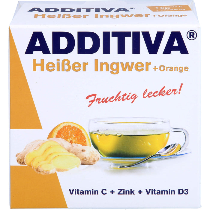 ADDITIVA Heißer Ingwer + Orange Sachets, 120 g Powder