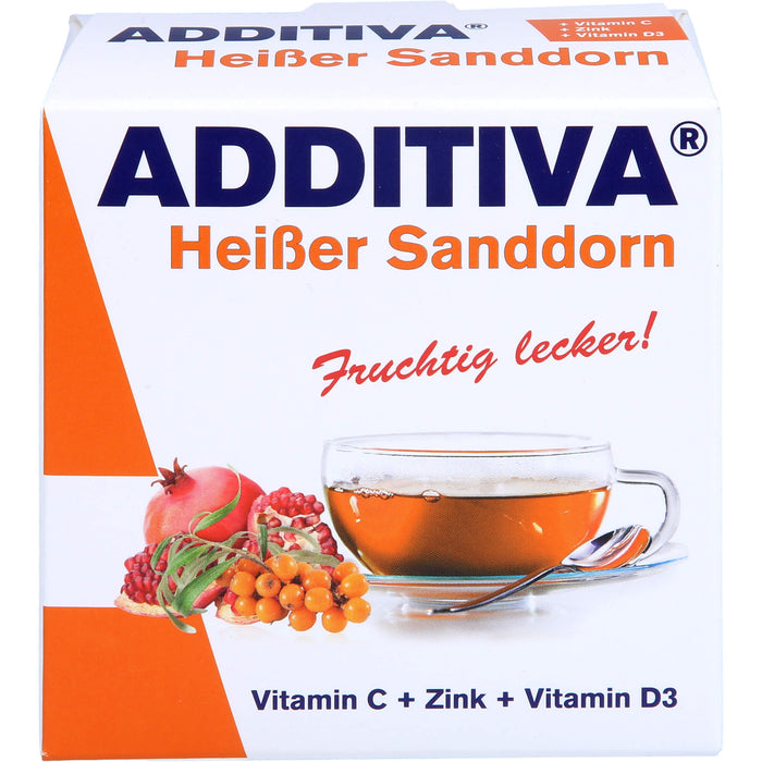 ADDITIVA Heißer Sanddorn Sachets, 100 g Pulver