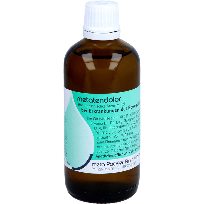 metatendolor Mischung bei Erkrankungen des Bewegungsapparates, 100 ml Lösung