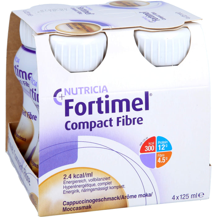 Fortimel Compact Fibre Cappuccino, 8X4X125 ml FLU