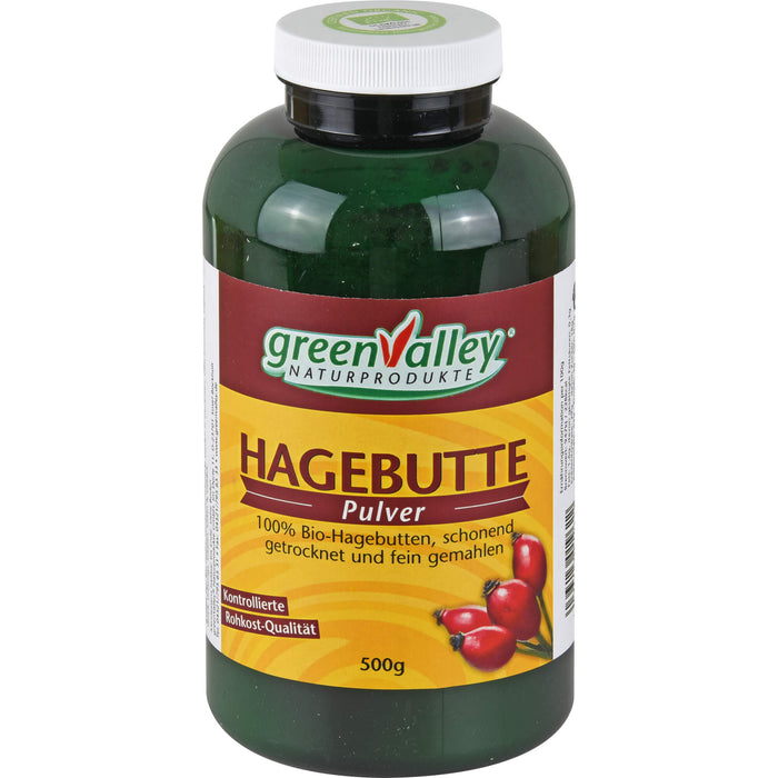 greenValley Hagebutten Pulver Bio, 500 g Powder