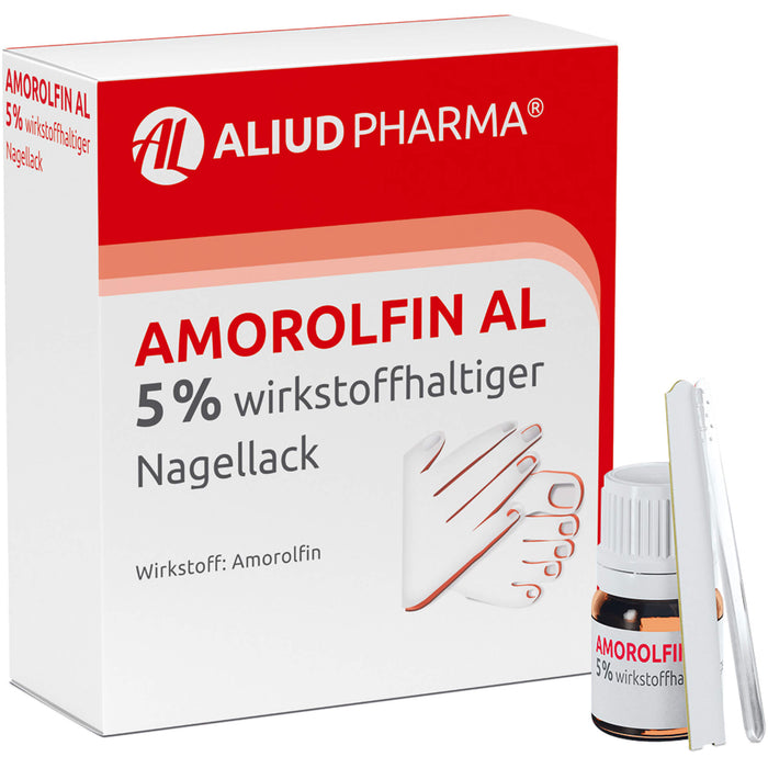 Amorolfin AL 5 % wirkstoffhaltiger Nagellack, 5 ml Nail varnish containing active ingredients