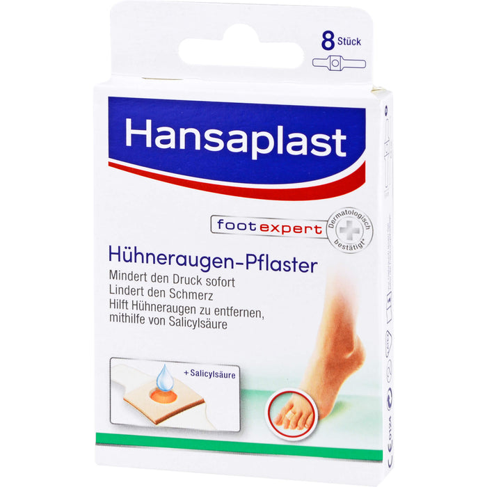 Hansaplast Hühneraugen-Pflaster mindert den Druck sofort, 8 pc Pansement