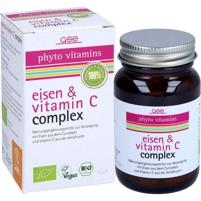 phyto vitamins Eisen und Vitamin C Complex Bio, 60 pcs. Tablets