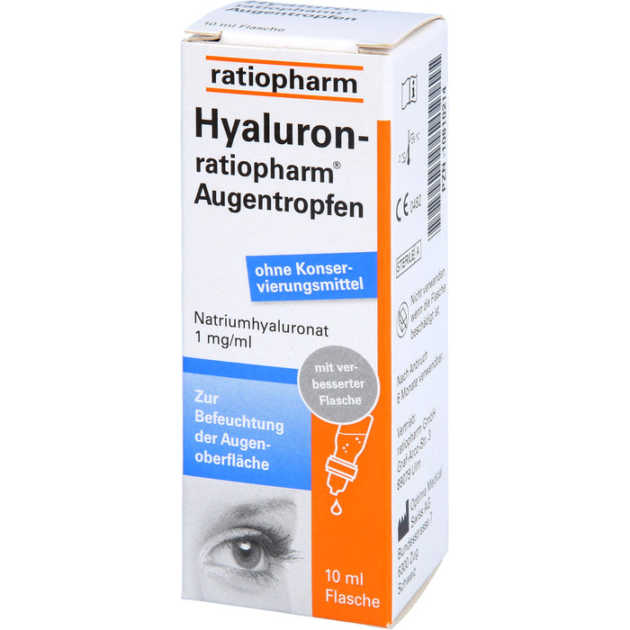 Hyaluron-ratiopharm Augentropfen, 10 ml Solution