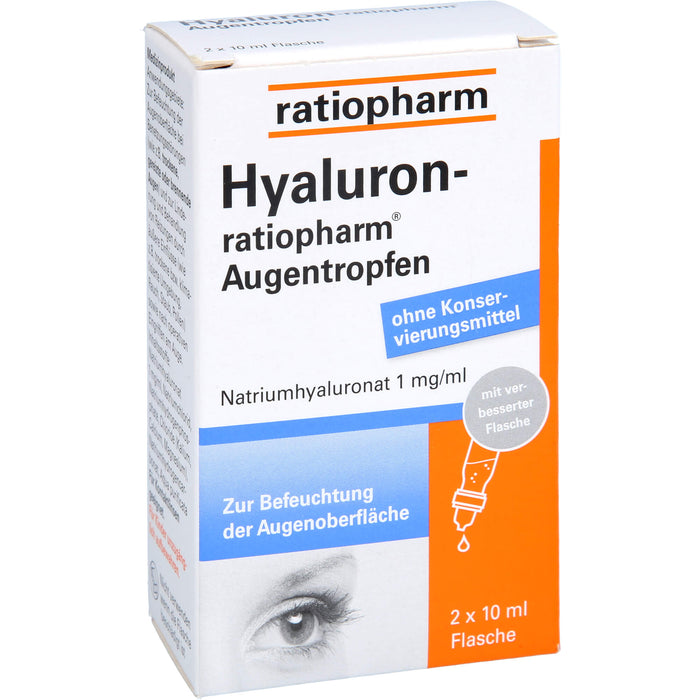 Hyaluron-ratiopharm Augentropfen, 20 ml Solution