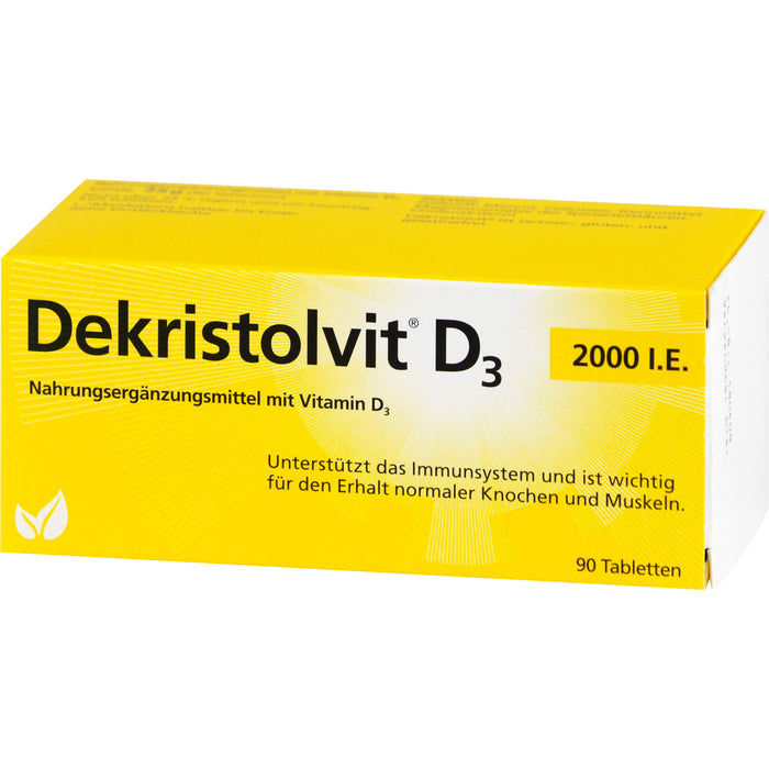 Dekristolvit D3 2000 I.E. Tabletten unterstützt das Immunsystem, 90 St. Tabletten