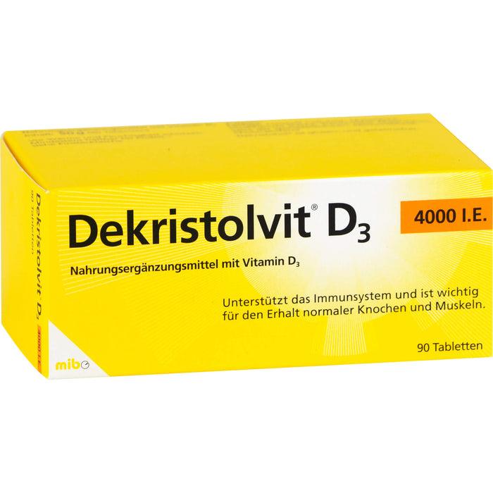 Dekristolvit D3 4000 I.E. Tabletten, 90 pcs. Tablets