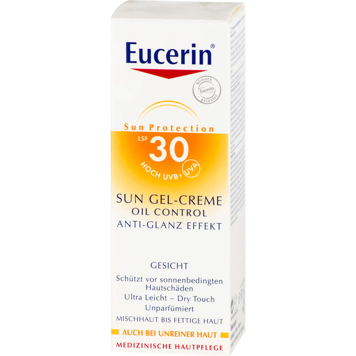 Eucerin Oil Control Face Sun Gel-Creme LSF 30, 50 ml Crème