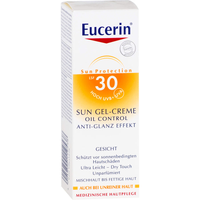 Eucerin Oil Control Face Sun Gel-Creme LSF 30, 50 ml Creme