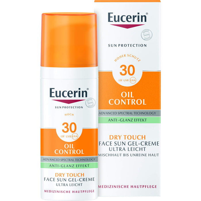 Eucerin Oil Control Face Sun Gel-Creme LSF 30, 50 ml Creme