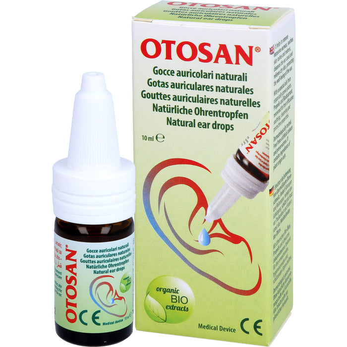 OTOSAN natürliche Ohrentropfen erleichtert die Entfernung von übermäßigem Ohrenschmalz, 10 ml Solution