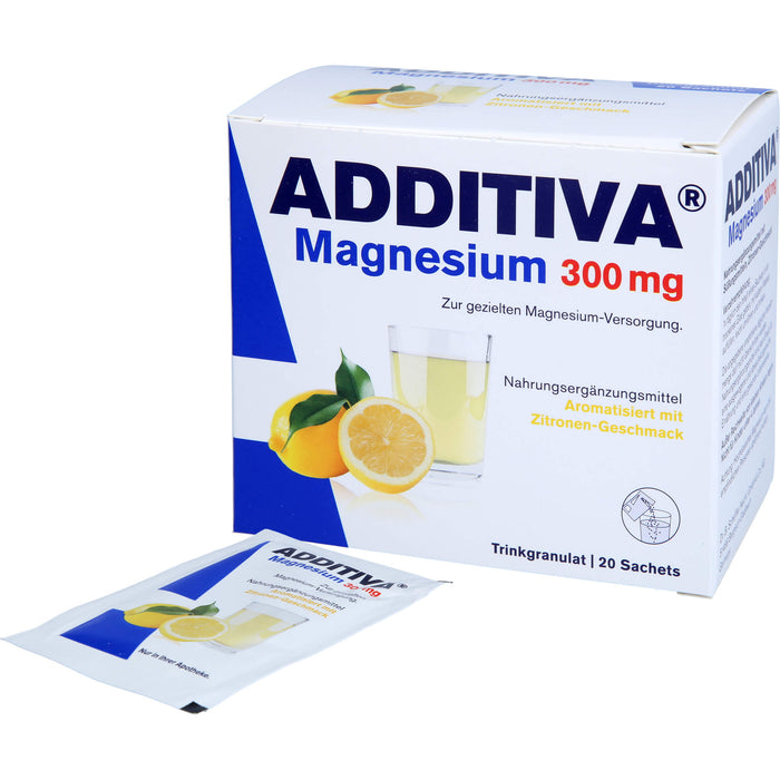 ADDITIVA Magnesium 300 mg Sachets, 20 pcs. Sachets