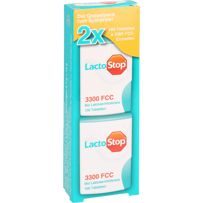 LactoStop 3300 FCC Tabletten bei Lactose-Intoleranz, 200 St. Tabletten