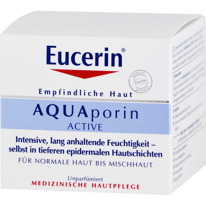 Eucerin AQUAporin ACTIVE normale Haut bis Mischhaut Creme, 50 ml Crème