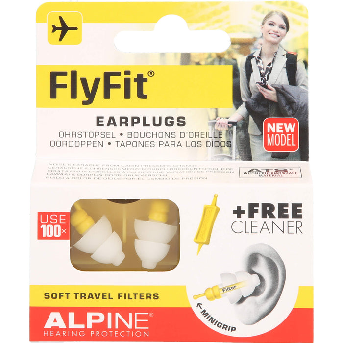 Alpine FlyFit Ohrstöpsel, 2 pc Bouchons d'oreilles