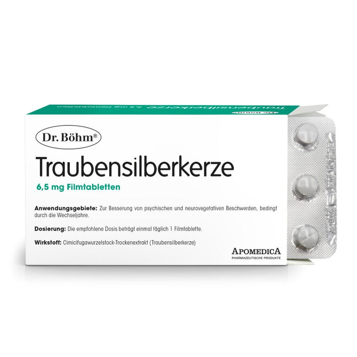 Dr Böhm Traubensilberkerze 6,5 mg Filmtabletten, 60 pc Tablettes