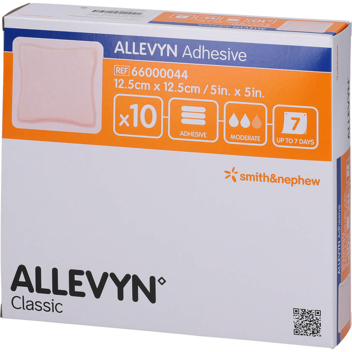 Allevyn Adhesive 12,5x12,5 cm haftende Wundauflage, 10 St KOM