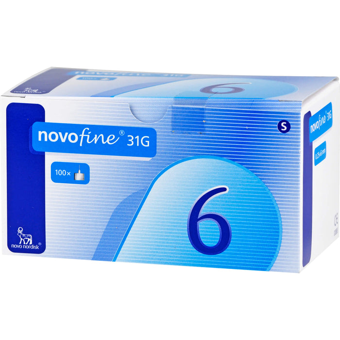 Novofine 6 Kanülen 0,25x6mm 31G, 100 St KAN