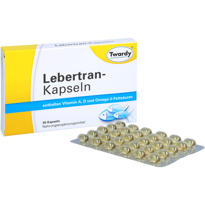 Twardy Lebertran-Kapseln, 30 St. Kapseln