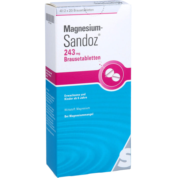 Magnesium-Sandoz 243 mg Brausetabletten, 40 pc Tablettes