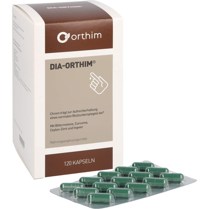 DIA-ORTHIM Kapseln zur Aufrechterhaltung eines normalen Blutzuckerspiegels, 120 pc Capsules