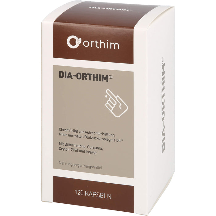 DIA-ORTHIM Kapseln zur Aufrechterhaltung eines normalen Blutzuckerspiegels, 120 pcs. Capsules