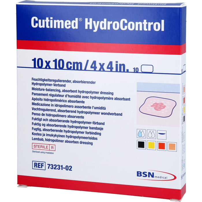 Cutimed HydroControl 10x10cm, 10 St KOM