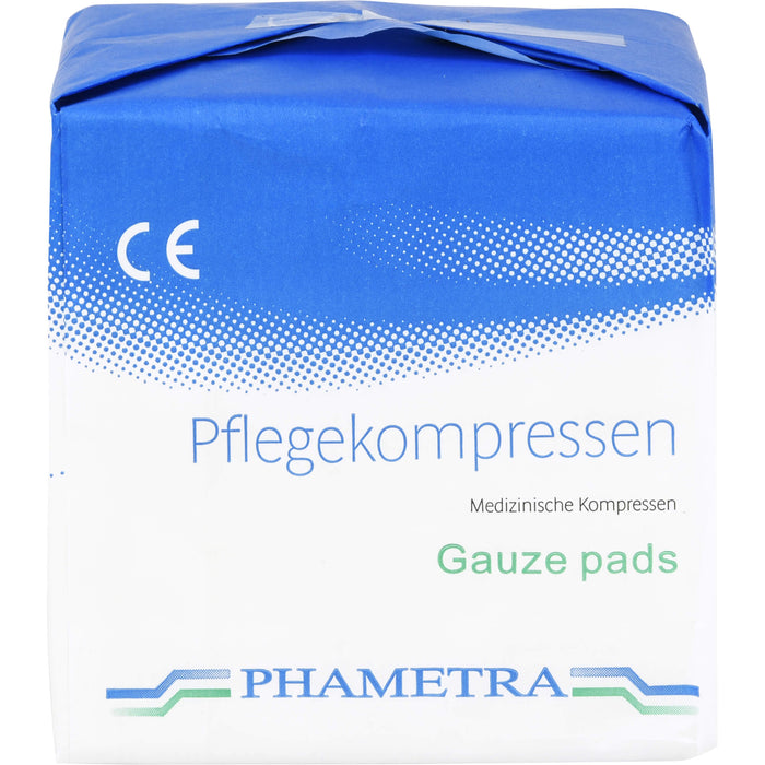 PHAMETRA Pflegekompressen 10 x 10 cm 4fach unsteril, 100 pc Compresses