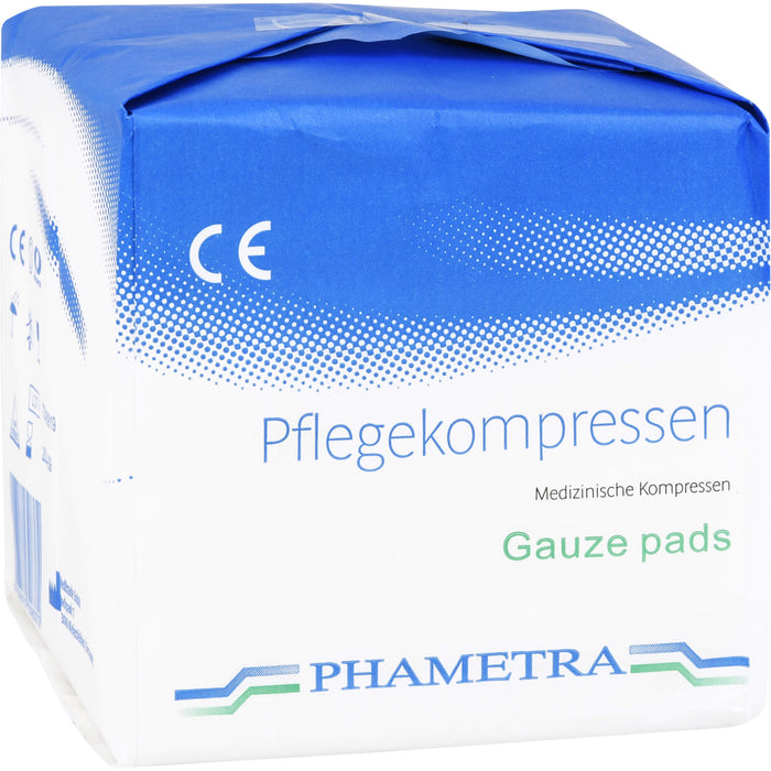 PHAMETRA Pflegekompressen 10 x 10 cm 4fach unsteril, 100 pcs. Compresses