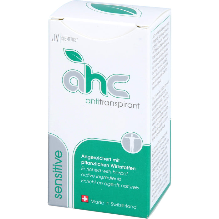 JV Cosmetics ahc Antitranspirant sensitiv, 30 ml Solution