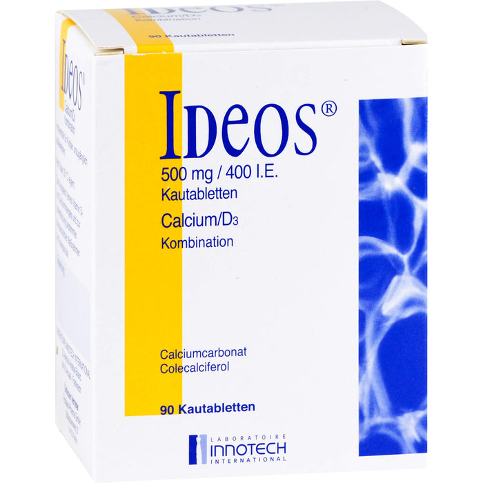 IDEOS 500 mg / 400 I.E. Kautabletten, 90 pcs. Tablets